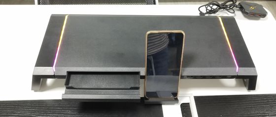 एसईसीसी मेटल मॉनिटर स्टैंड USB3.0 हब / वायरलेस चार्जिंग के साथ